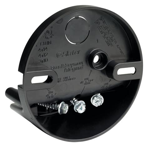 black fan round electrical box|round electrical boxes.